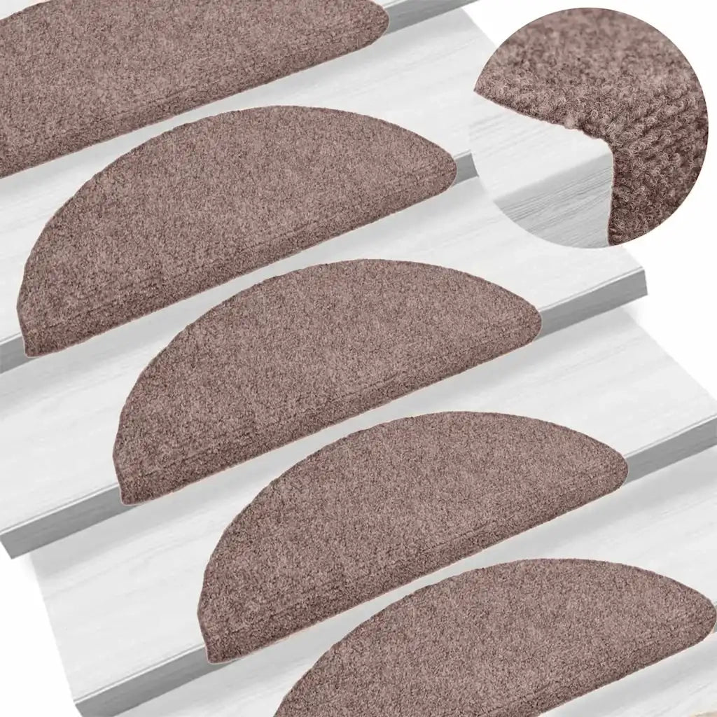 Tappetini Autoadesivi per Scale 30 pz Crema 65x21x4 cm