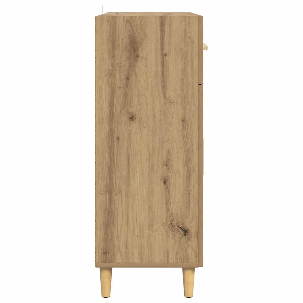 Credenza-Buffet-Armadio da cucina rovere artigianale 34 x 69.5 x 89 cm Legno multistrato