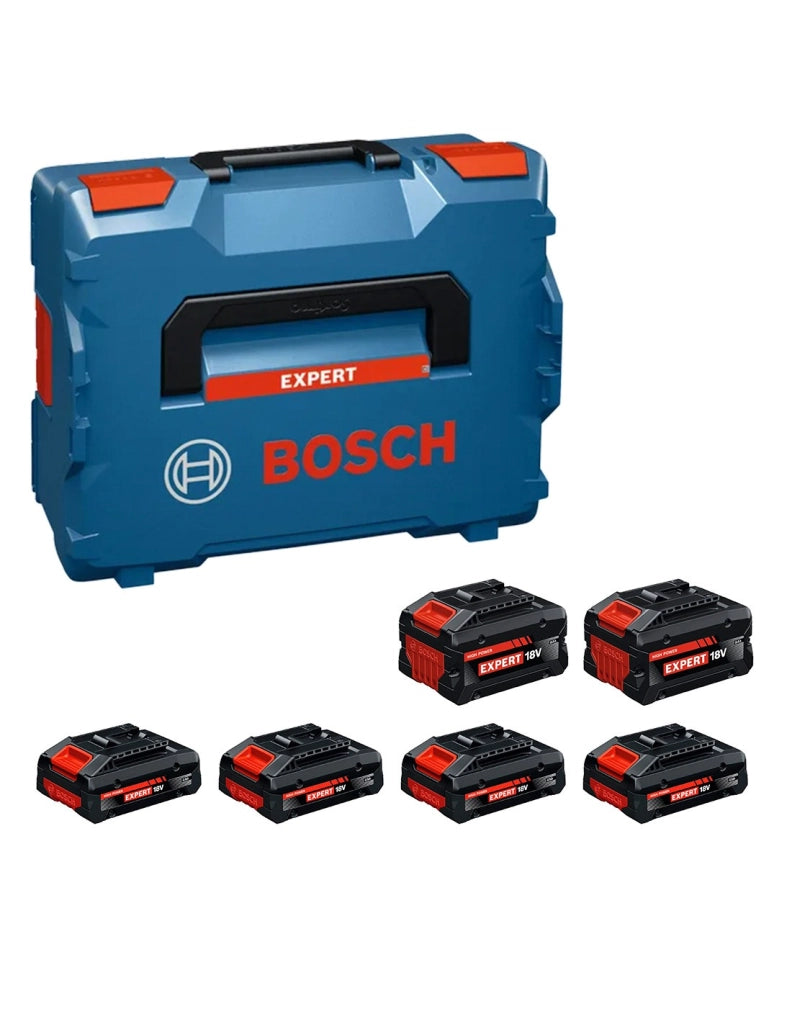 Power Set BOSCH (4 x EXBA18V-40 + 2 x EXBA18V-80 + L-Boxx 136)