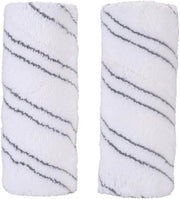 Set di spazzole per pulizia a rulli - Set di spazzole per pulizia - Elimina residui duri - Microfibra assorbente morbido - 2 pezzi - Grigio