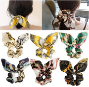 Accessori per capelli 6 pezzi - Bende chiffon per capelli - Scrunchies elastiche - Supporto per coda di cavallo - Comodi e morbidi - Duraturi e belli