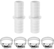 Connettore universale per scarico - 21mm - Slang per scarico lavatrice - Slang per scarico lavastoviglie - Slang per scarico asciugatrice - Fermo metallico - Soluzione universale per scarichi