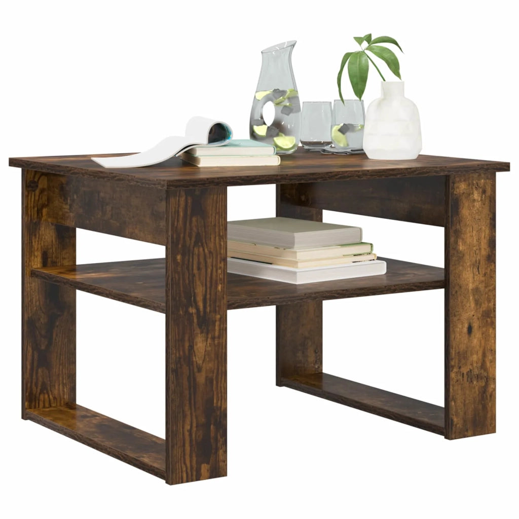 Tavolino da salotto | Tavolino da caff¨¨ | Tavolino da Soggiorno Rovere fum¨¦ 64 x 54 x 44 cm