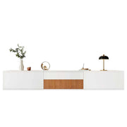 Mobile TV moderno 180x34x30 cm, design unico con supporto per proiettore