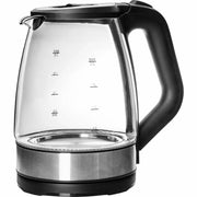 Trade Shop - Bollitore Elettrico In Vetro 2 Lt 2200w Spegnimento Automatico Per Caffè Solubile Tisane -