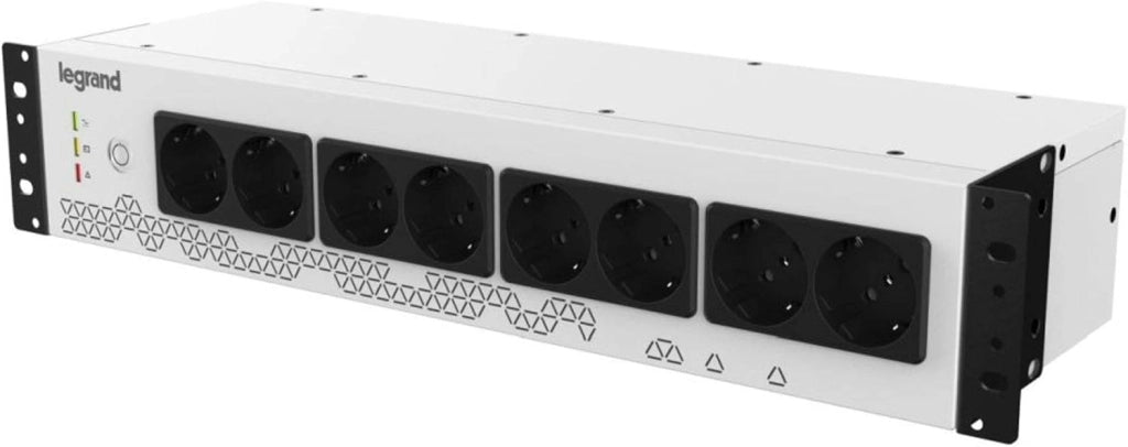 UPS-KEOR PDU 800VA 8 SCH: Gruppo di Continuità da Rack con PDU, Bianco, Rack