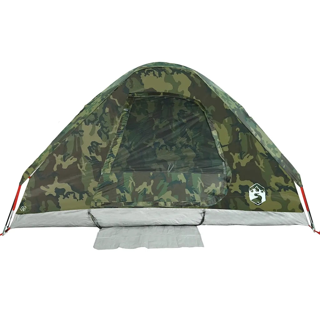 Tenda da Campeggio a Cupola 2 Persone-Tenda per Escursionismo Mimetica Impermeabile 837148