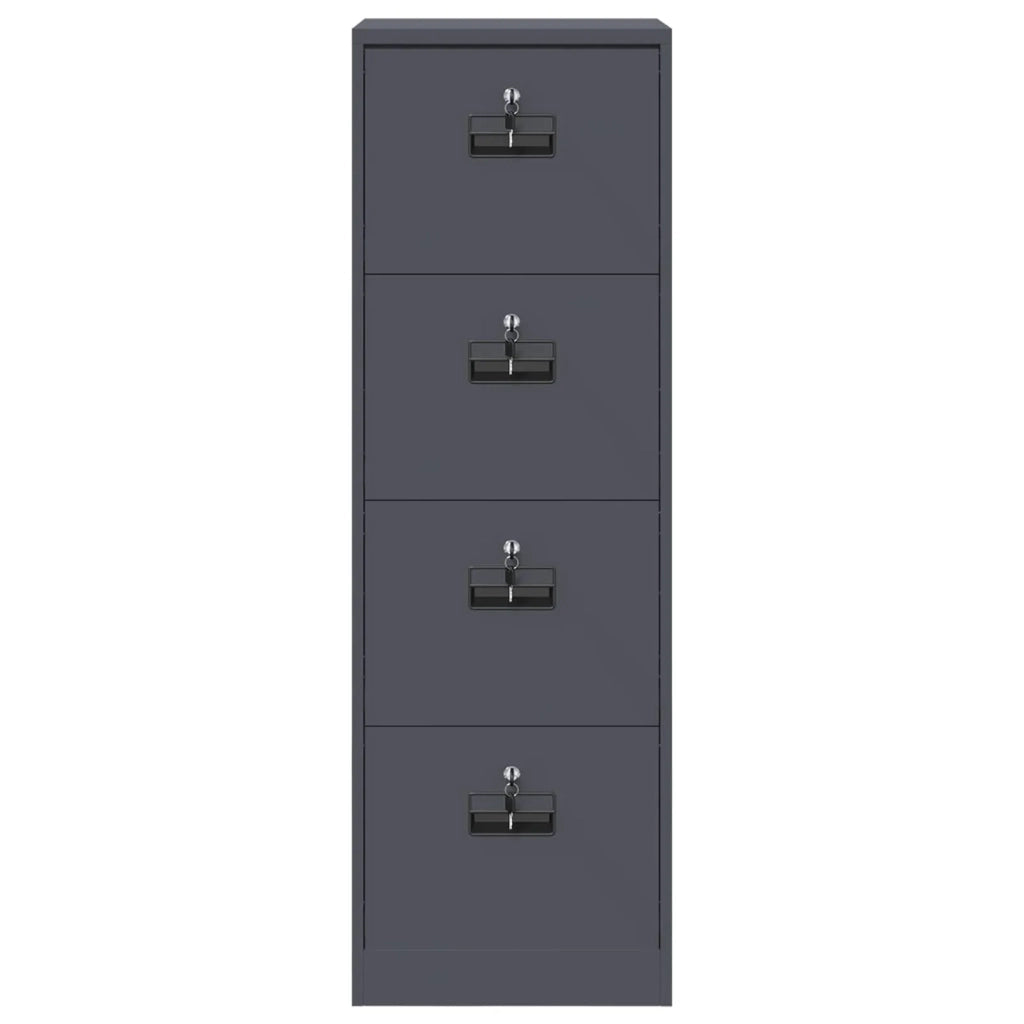 Armadio per File con cassetto Antracite 45,5 x 42 x 139 cm
