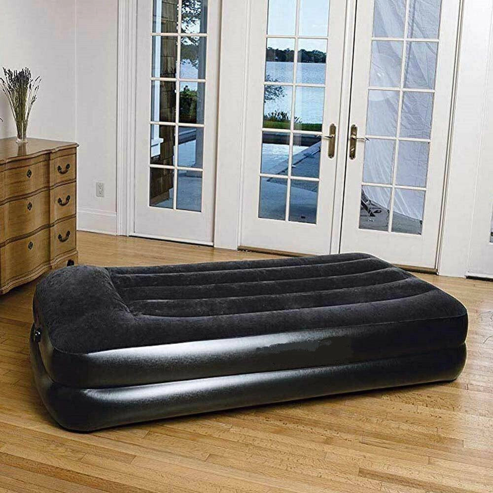 Trade Shop - Materassino Materasso Gonfiabile Singolo 191x97cm Con Pompa Elettrica Integrata 67401 -