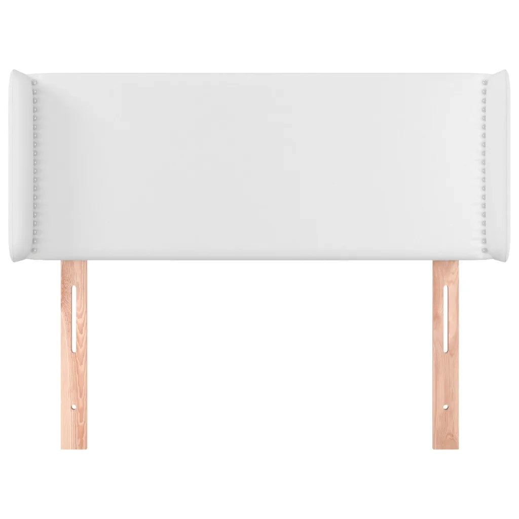 Testiera ad Orecchio-Testata con Orecchie Bianca 103x16x78/88 cm in Similpelle 617855