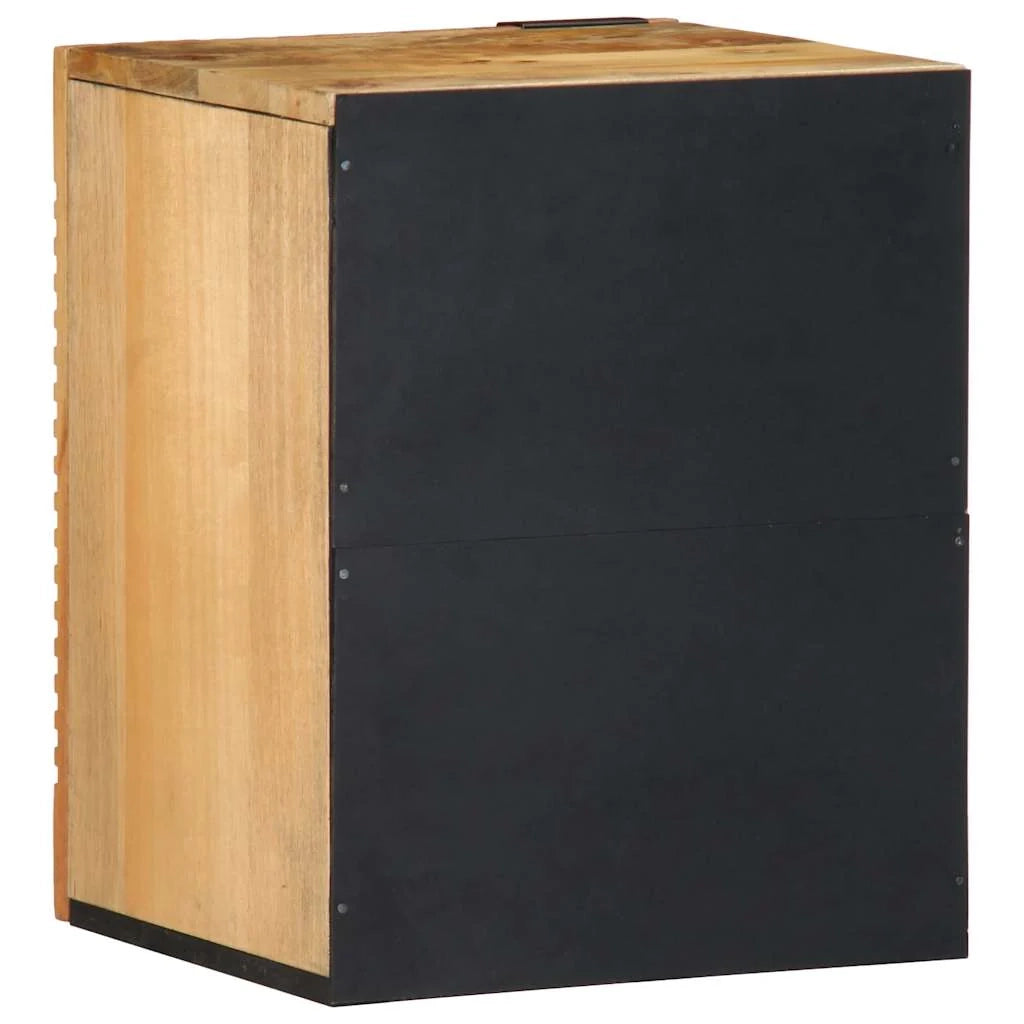 Pratico mobiletto da bagno sospeso 38 x 33,5 x 48 cm in legno di mango marrone 02_0057742