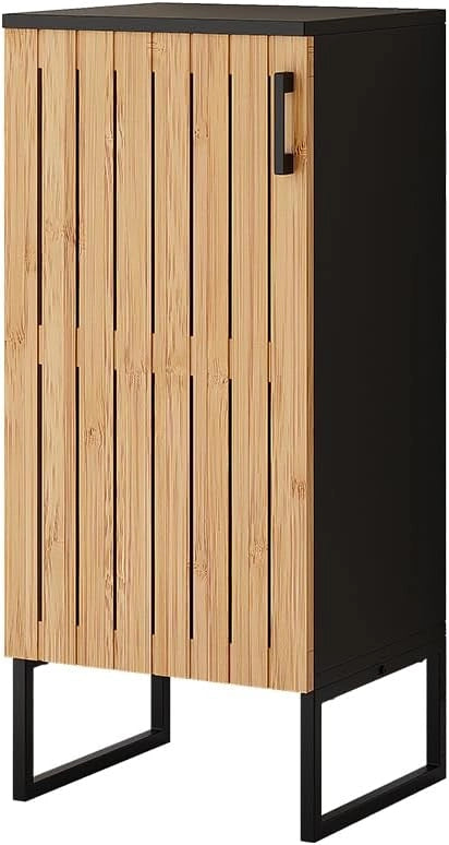 Mobile midi Vayra, nero/bambù, 35 x 81 cm