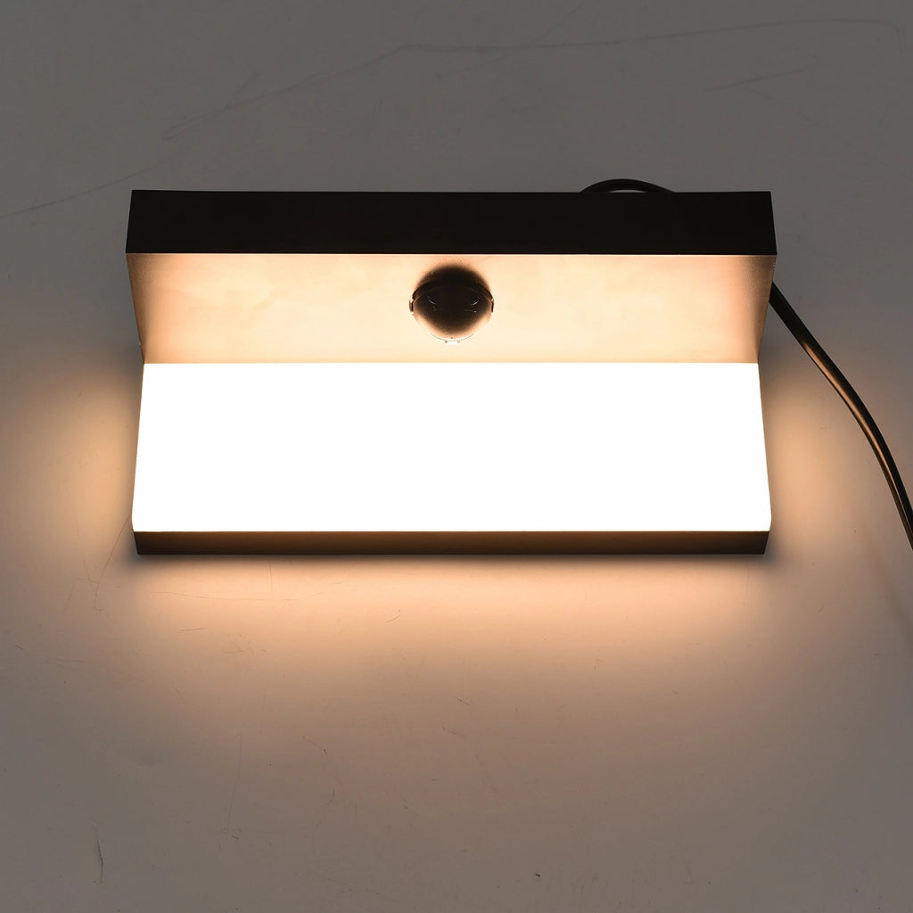 APPLIQUE LED DA ESTERNO CON SENSORE DI MOVIMENTO PIR LUCE CALDA 3000K IMPERMEABILE DESIGN MODERNO