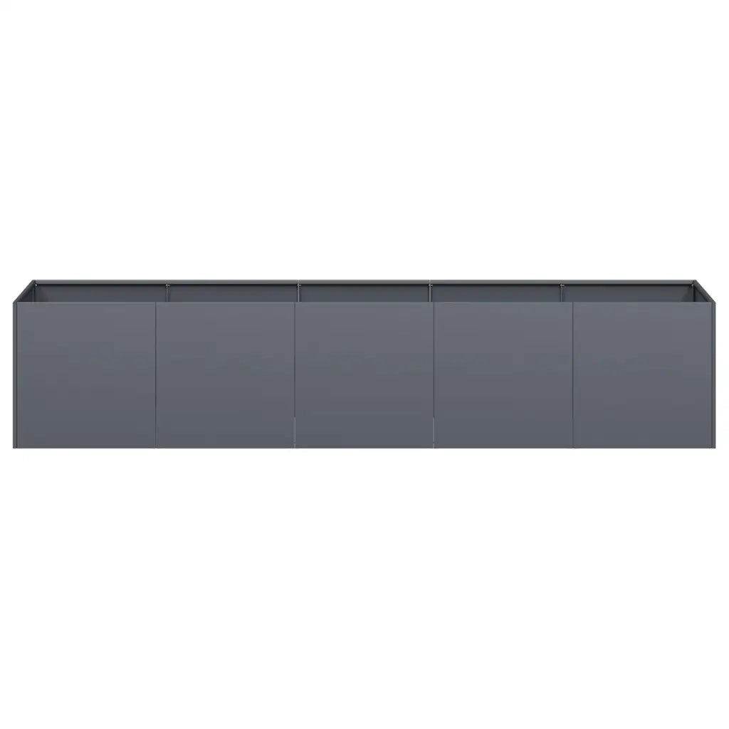 Fioriera Antracite 200x40x40 cm Acciaio laminato a freddo 860684