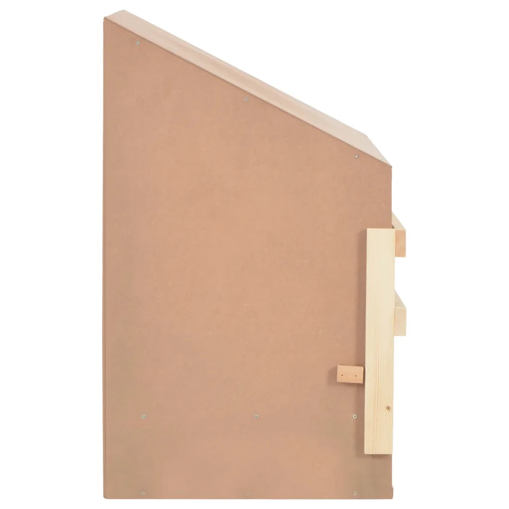 Casetta Cova per Galline 3 Scomparti 93x40x65 cm Legno di Pino 170655
