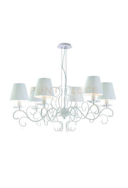LAMPADARIO PERLA BIANCO K9 6XE14 82X120CM I-PERLA-6