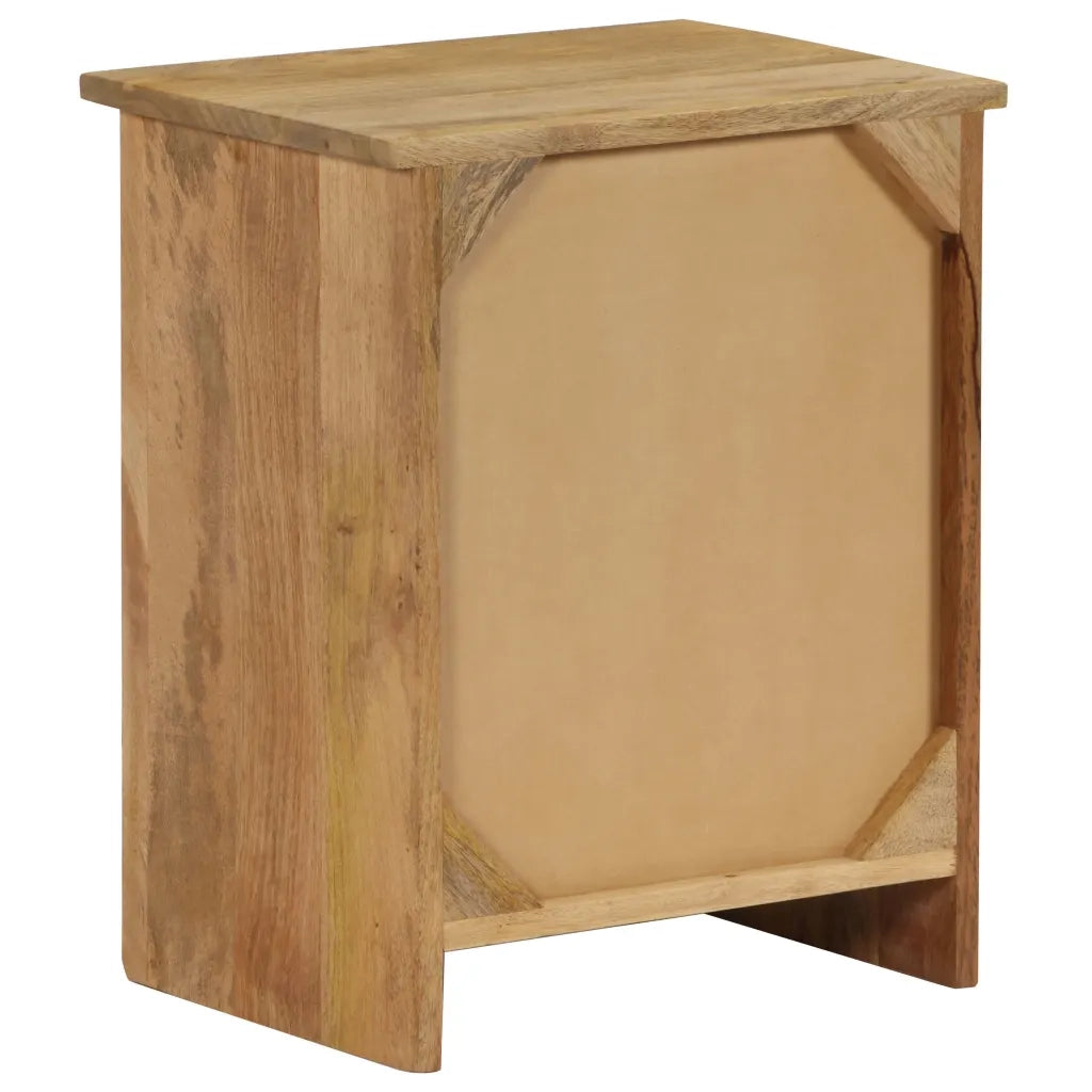 Comodino in Legno Massello di Mango 40x30x50 cm 246151