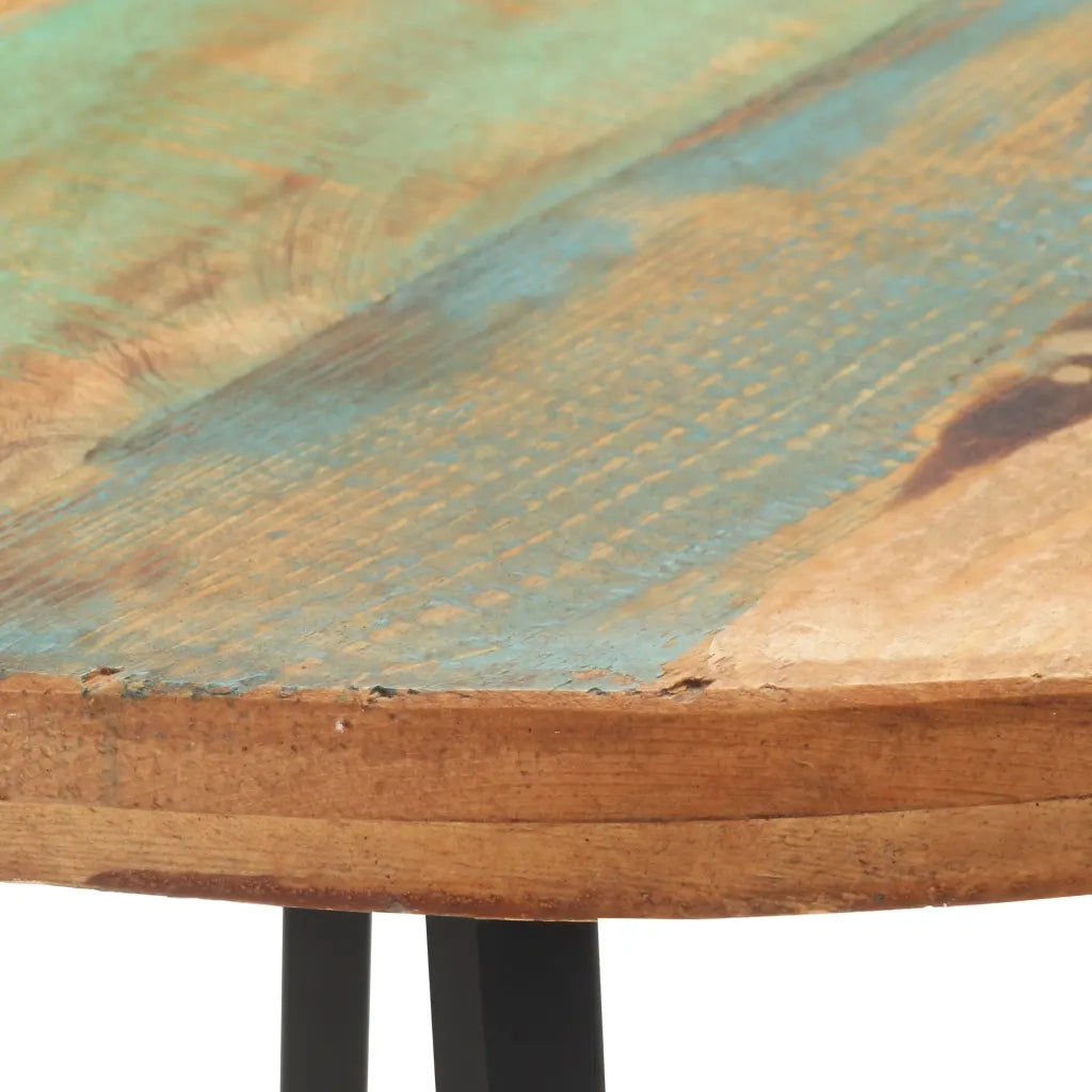 Tavolo da Pranzo 80 cm in Legno Massello di Recupero 320484