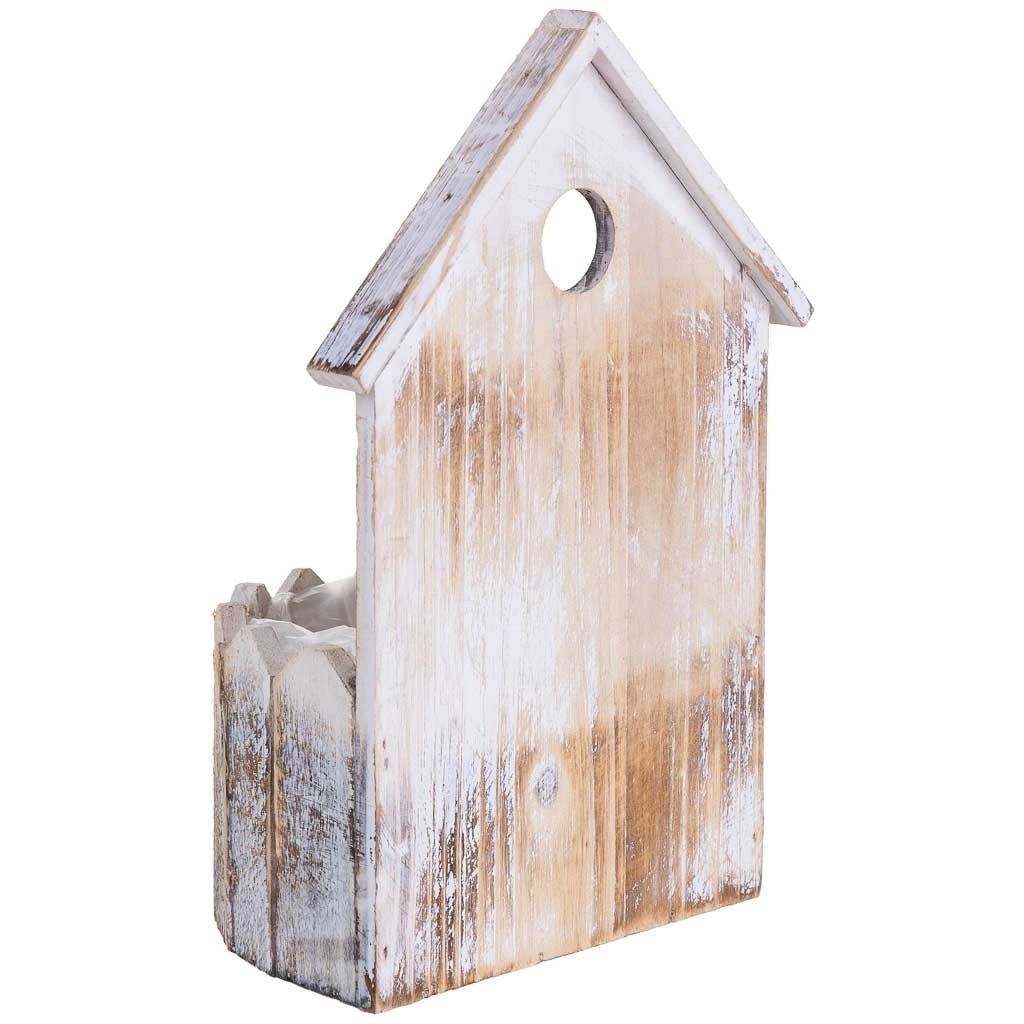 Rotondo portavaso in legno 19x11x28/10h cm