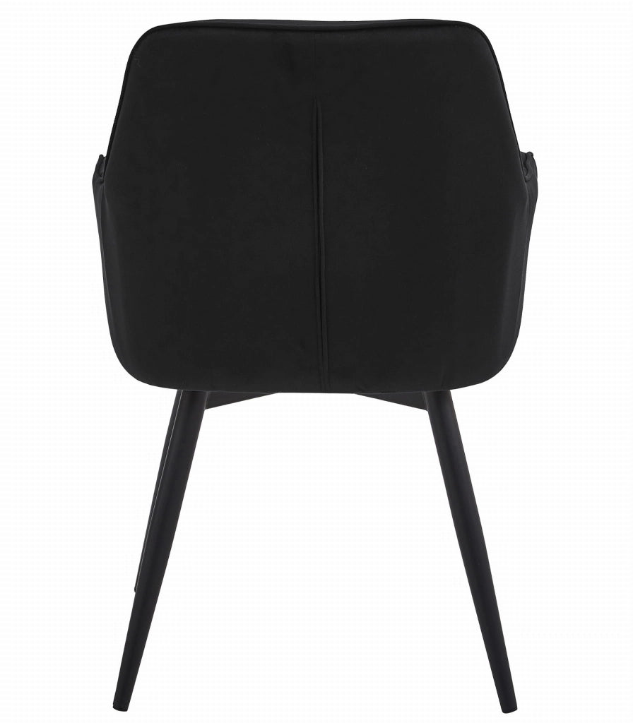 Sedia girevole in velluto VALORA LUKK360 - Nero x 2
