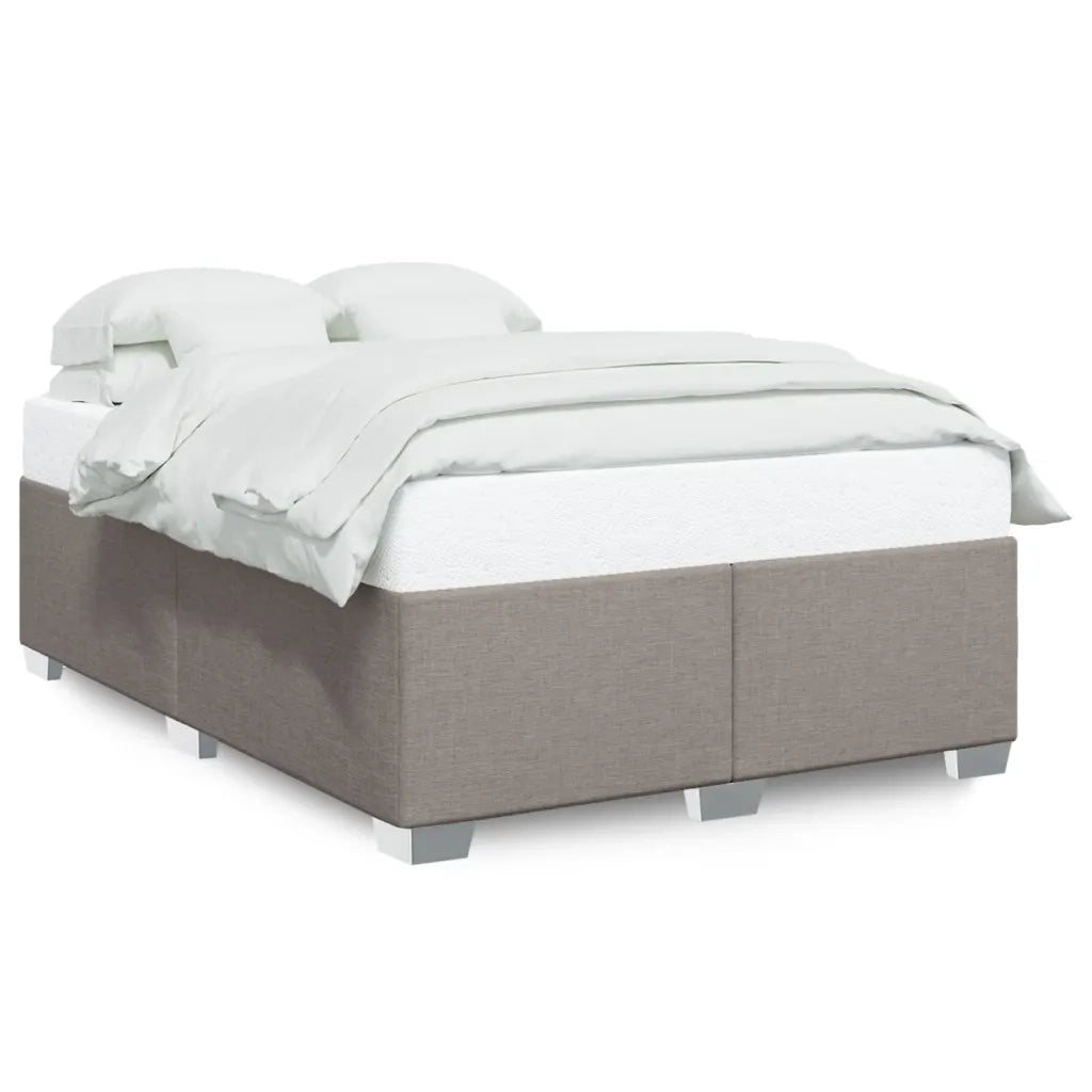Letto matrimoniale | Letto per adulti | Giroletto senza Materasso Tortora 160x200 cm in Tessuto