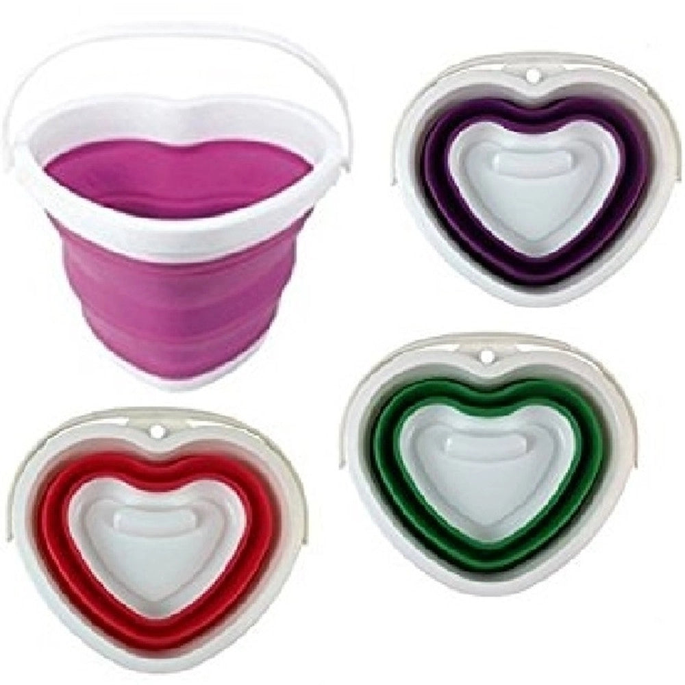 Trade Shop - Secchio Pieghevole Silicone Salvaspazio 10lt Pavimenti Differenziata Pattumiera -