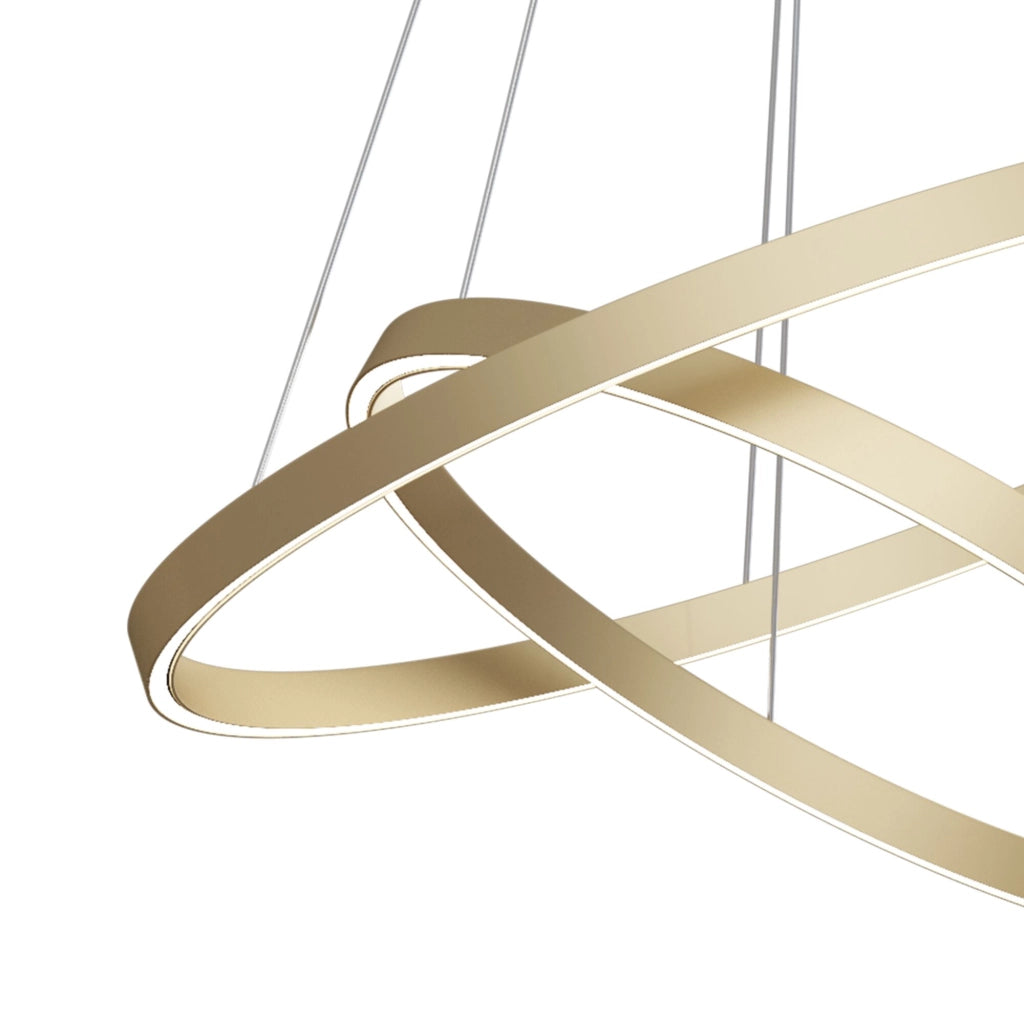 Maytoni Lampadario Moderno Rim 1 luce LED integrato ottone alluminio