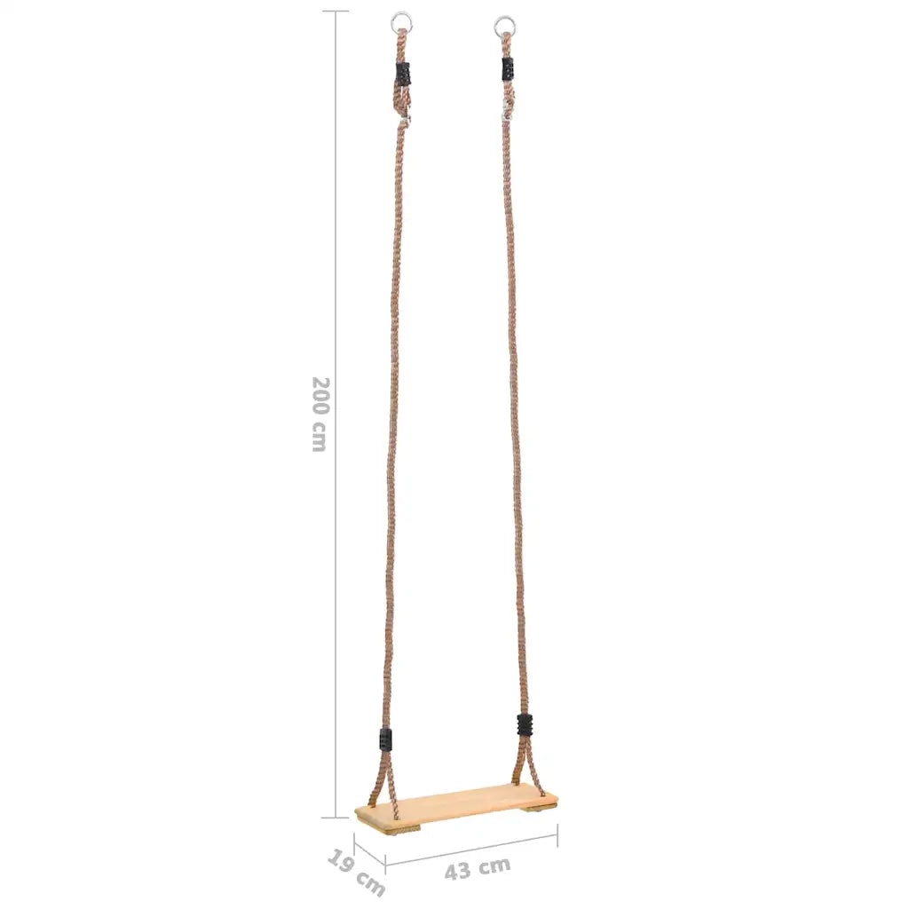 Altalena con Seggiolino a Tavola 200 cm in Massello di Pino cod mxl 67772