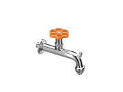 Rubinetto stile idraulico Belfer in ottone Ø 18mm Colore: Arancione