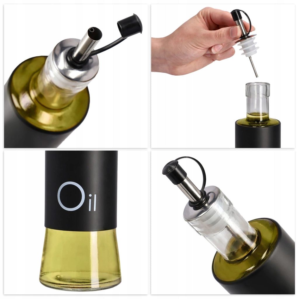 Set di 2 bottiglie in vetro KADAX da 320 ml con dosatore per aceto e olio.