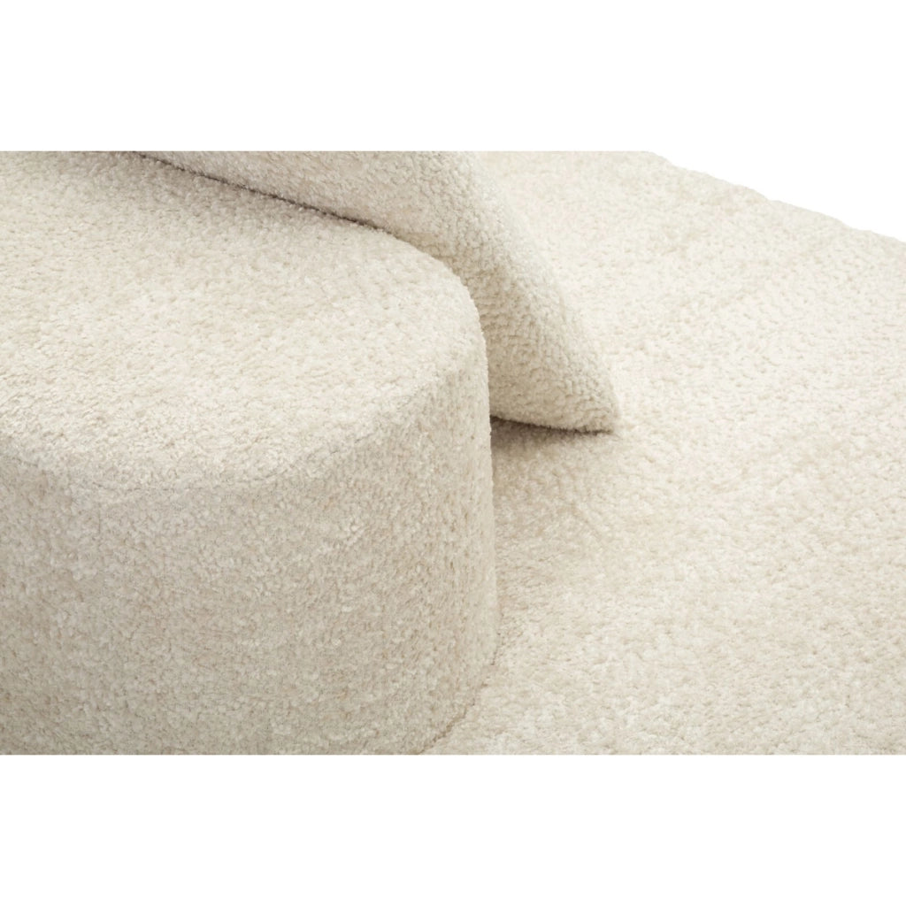Divano Letto VKH1116, Bianco, Spugna, 238x92x78 cm