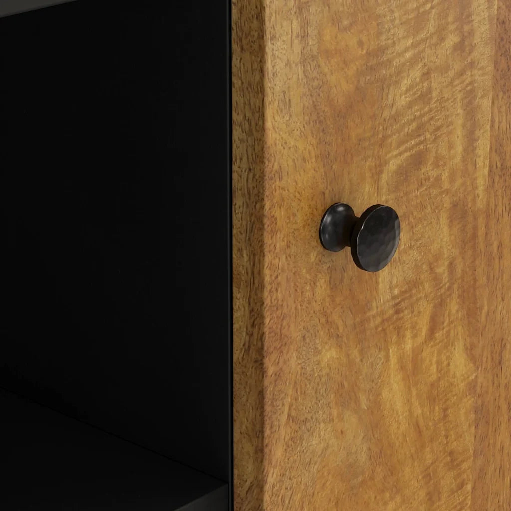 vidaXL Credenza con 2 Ante 90x33x75 cm in Legno Massello di Mango
