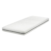 Materasso in schiuma bianco 80 x 200 cm Tessuto poliestere sfoderabile con cerniera EU Misura singola Medium Firm H2