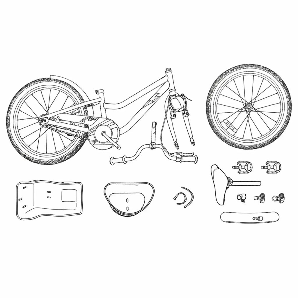 Bicicletta per Bambini 18 Pollici per bambini dai 5 ai 7 anni 42009232