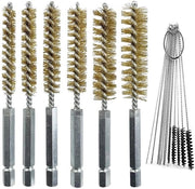Set di spazzole 6 pezzi in acciaio inossidabile - Spazzola di pulizia - Set di spazzole per trapano - Spazzola in nylon - Spazzola in ottone - Ideale per aree difficili da raggiungere - Spazzole di pulizia
