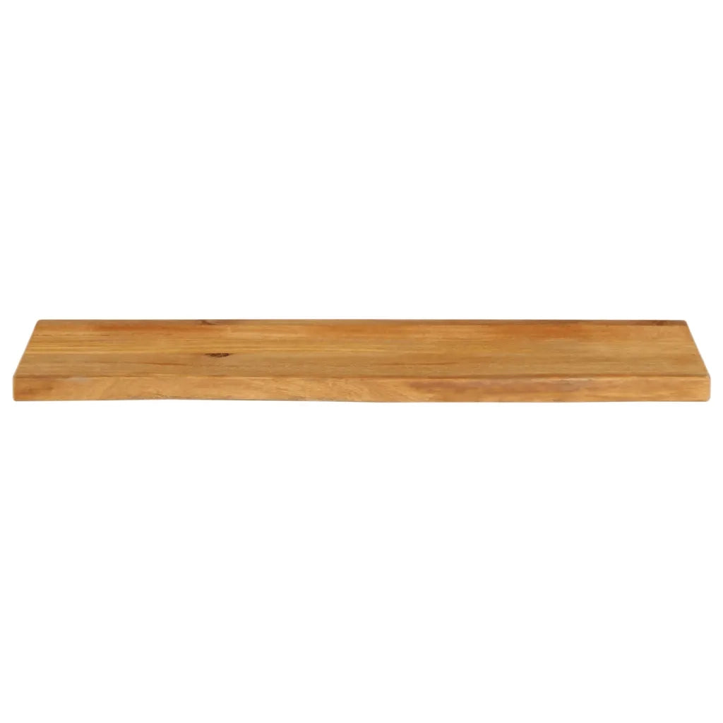 Piano Tavolo | Superficie Tavolo | Piano Scrivania Bordi Vivi 100x30x3,8cm in Legno Massello di Mango
