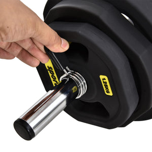 Bilanciere con Dischi 1,25Kg 2,5Kg 5Kg Peso Regolabile  Nero