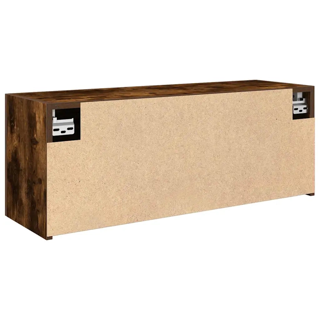 Armadietto Bagno Rovere Fumo 80x25x30 cm in Legno Multistrato 860080