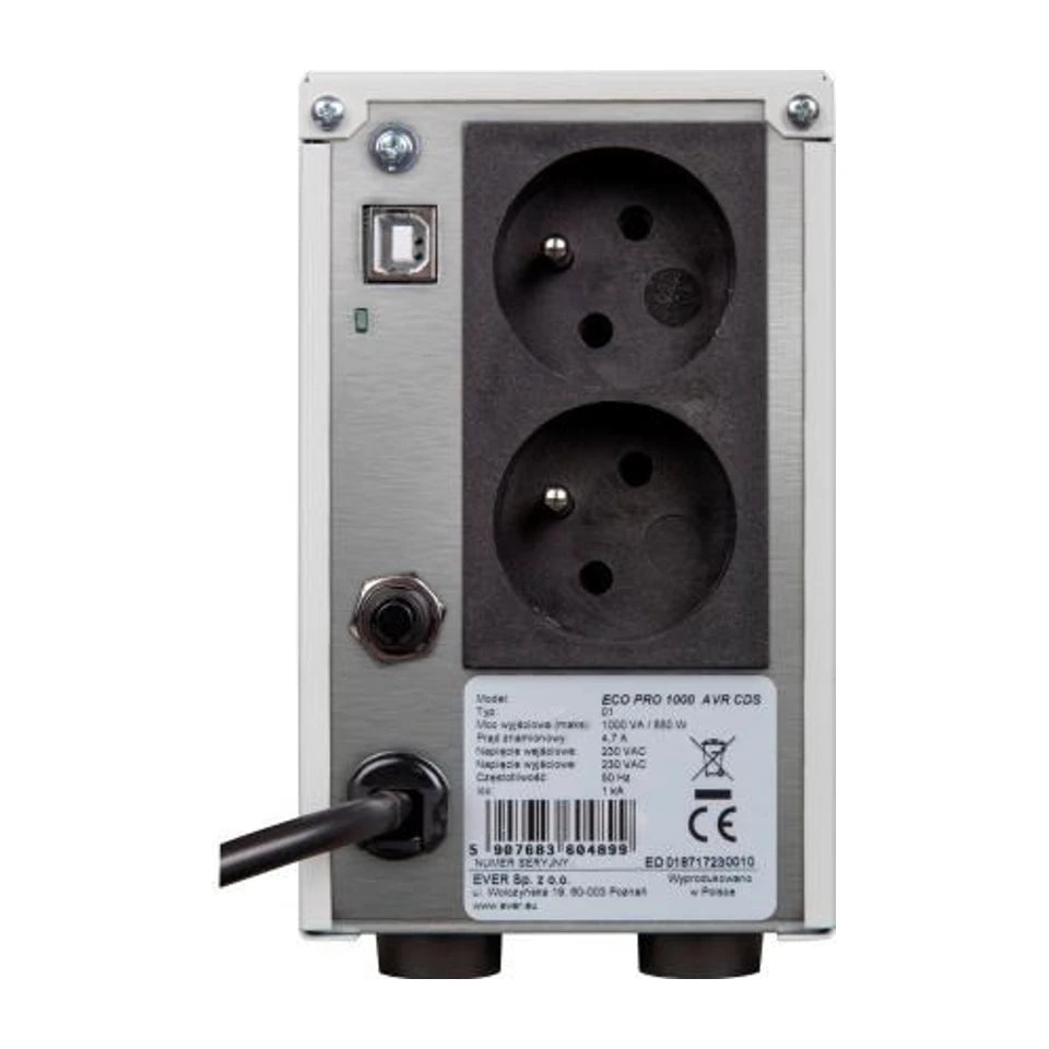 Ever ECO PRO 700 Line-Interactive 0.7 kVA 420 W 2 prese AC