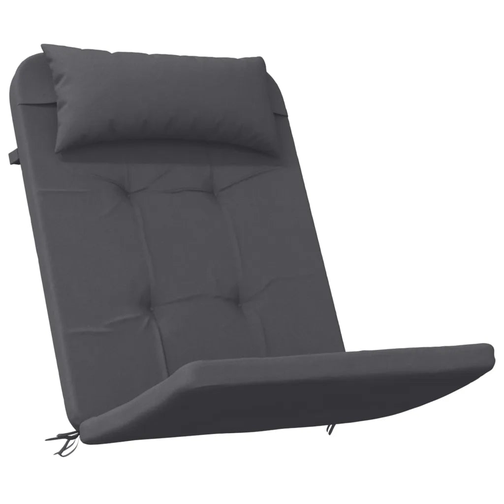 Cuscini per Sedia Adirondack 2 pz | Cuscini per sedie Antracite in Tessuto Oxford