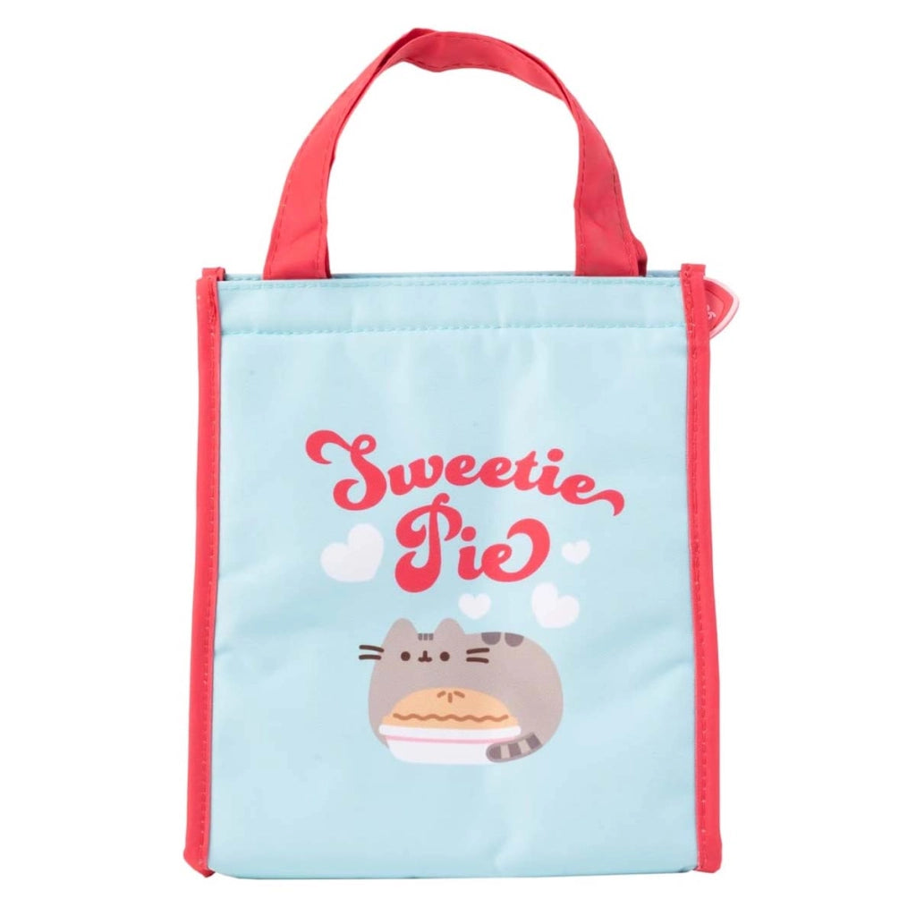 Borsa Termica Pranzo Collezione Purrfect Love con Tasca Laterale a Rete Blu / Rosso Pusheen
