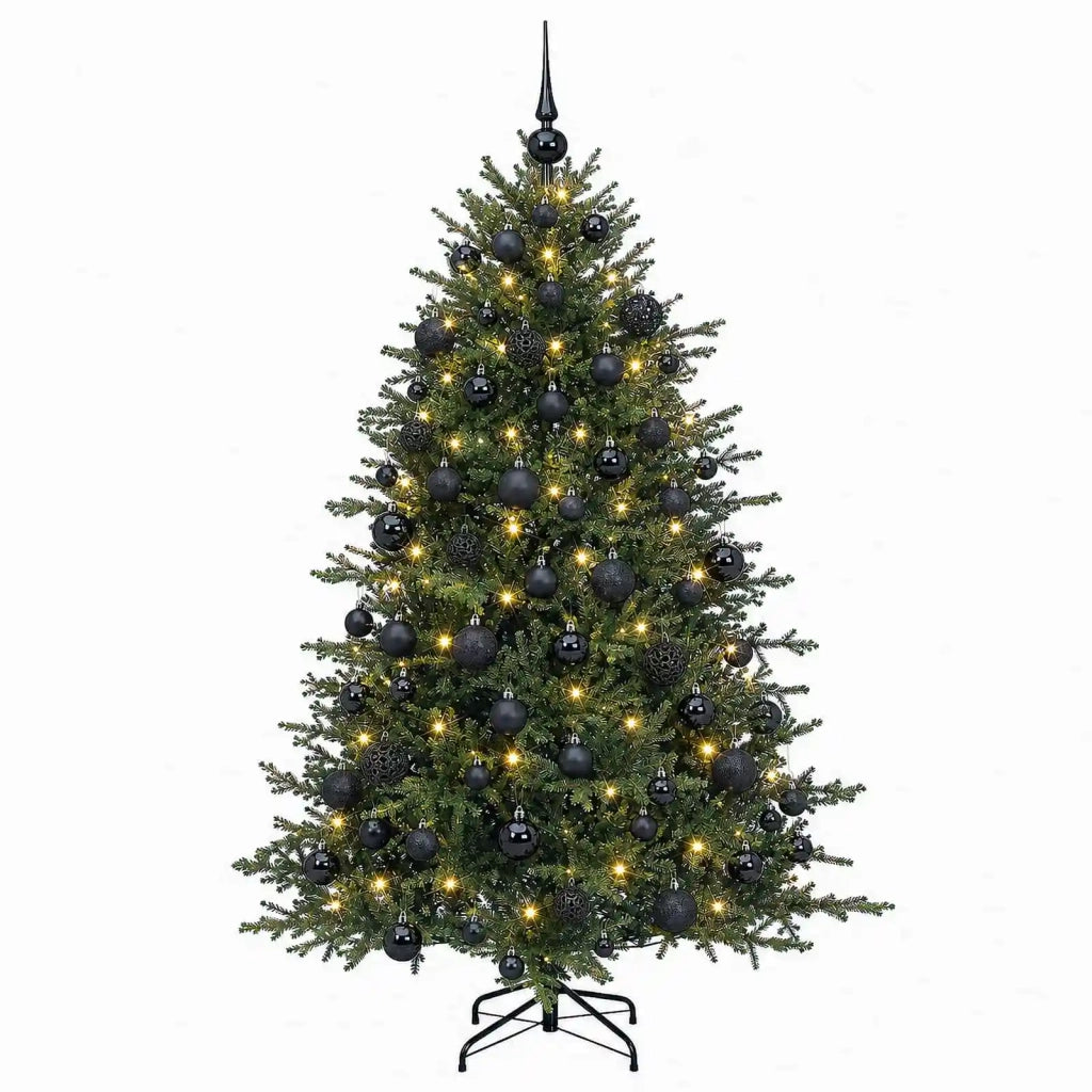 Albero di Natale artificiale con palline 210 cm 300 LED 3466422