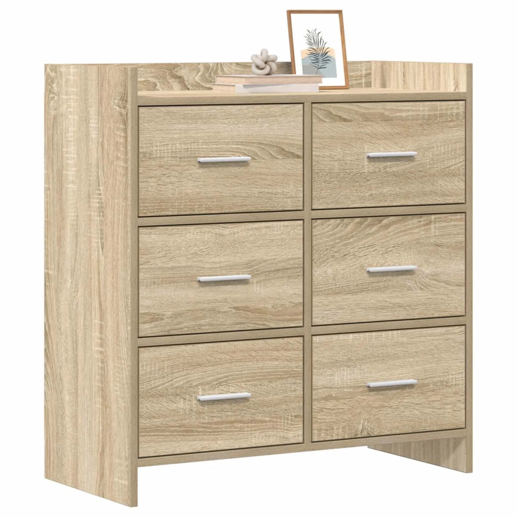 Credenza Rovere Sonoma 75 x 33 x 80 cm Legno ingegnerizzato 8011101