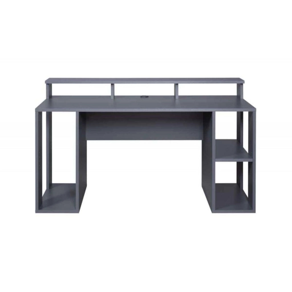 SCRIVANIA MULTIMEDIALE MATCH-POINT GAMING 160x91x76.5CM LAMINATO GRIGIO TITANIO