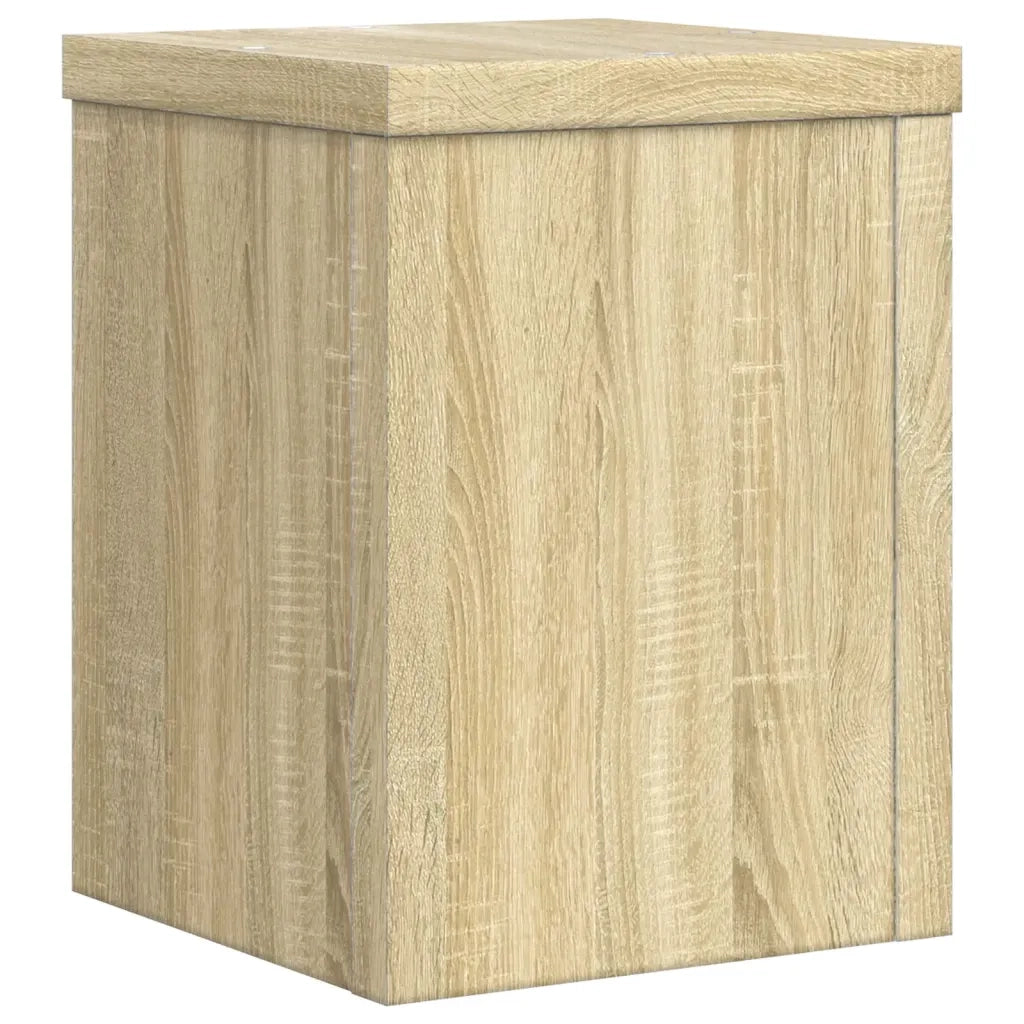 vidaXL Supporti per Piante 2 pz Rovere 15x15x20 cm in Multistrato