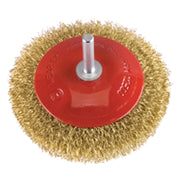 SPAZZOLA CIRCOLARE CONICA Ø mm 90 - gambo mm 6  - PG