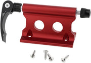 Sostegno di bicicletta con rapida chiusura - Lega di alluminio - 6,5 mm / 20 mm - Progettazione ergonomico - Costruzione di chiusura robusta - Rosso - Supporto per bicicletta
