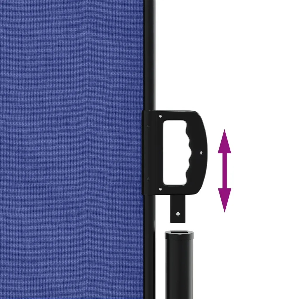 Tenda da Sole Laterale Retrattile-Tenda parasole per balcone per giardino Blu 140x1000 cm 421526