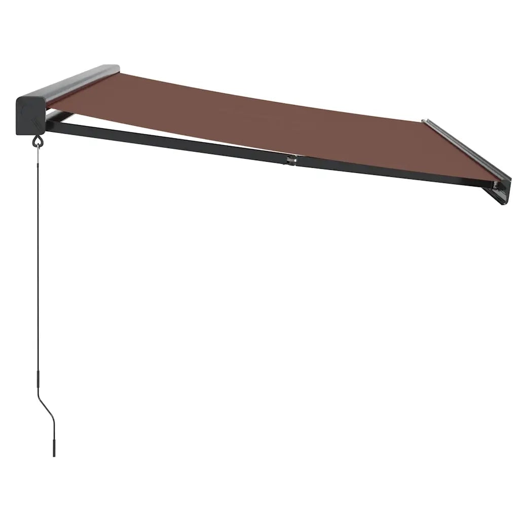 Tenda Sole Retrattile Manuale 350x250 cm Marrone 3215724