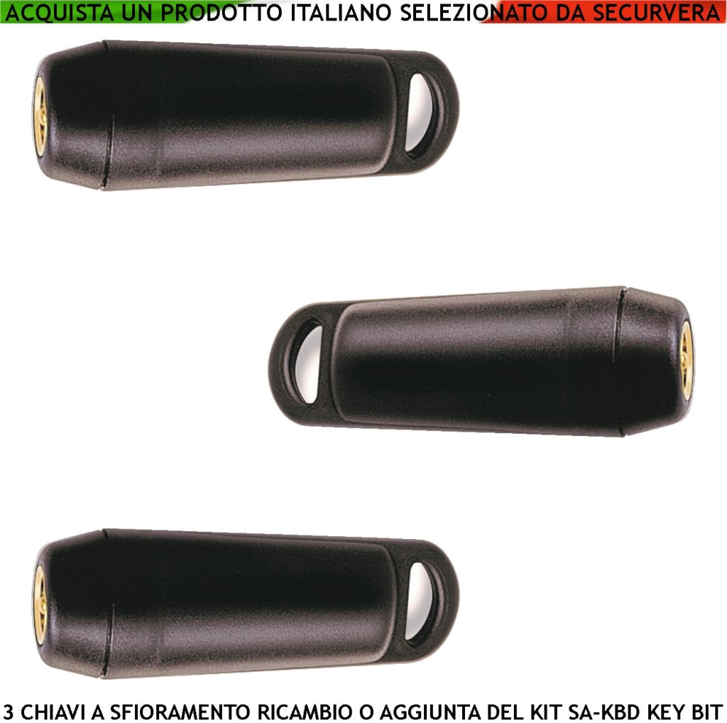 Chiave Elettronica Sfioramento Key Bit a 64 Bit 3 Pezzi Ricambio Amica Elisa Combivox Key Bit Codici Sicurezza Personali Codice Univoco Denver su 3 Miliardi di Combinazioni Controllo Comandi Eseguiti